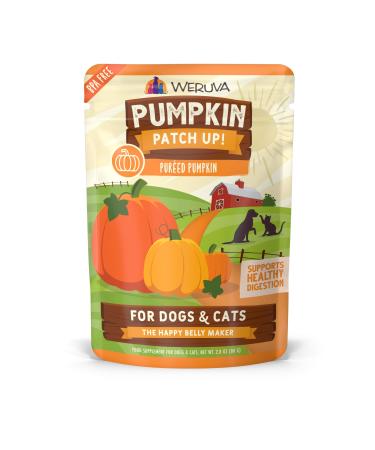 Weruva Pumpkin Patch Up! Pumpkin Pouches for Dogs & Cats Pureed Pumpkin 2.8 Ounce (Pack of 12)