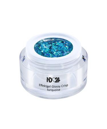 Uv Led Effect Gel Glossy Crisp Turquoise - Green - Studio Quality - Made In Germany - 5ml