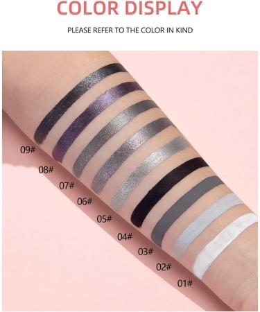 KOSDFOGE 9 Colors Liquid Matte Eyeshadow Set Household Glitter Smokey Eye Looks Waterproof Long Lasting Quick Drying Shadow Set Makeup Shine Finish Matte Liquid Eyeshadow - Buy Online on GoSupps.com