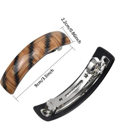 AvoDovA Hair Barrettes for Women 6 Pcs Hair Clips Acrylic Hair Slides Curls Retro Spring Hairpin Large for Women Girls Curly hair Fine Hair and Medium Thick Hair - Buy Online on GoSupps.com