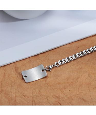 Custom Medical Alert Bracelets for Men - Free Engraving Personalize Your Emergency ID Jewelry | 7.5" Red Medical ID Awareness Bracelets - Buy Online on GoSupps.com