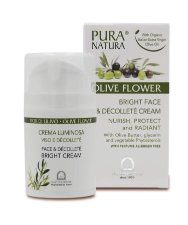 Natura House SpA Fior di Ulivo Luminous face cream & d collet nourishes and protects lighting 50 ml