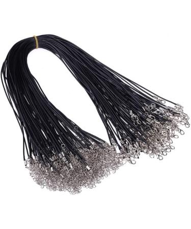 Paxcoo 50Pcs 18 Black Waxed Necklace Cord - 18 Inches - Jewelry Making Supplies - Buy Online on GoSupps.com