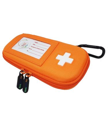 MyMediBag Hardcase Insulated - Double EPIPEN - Medication Bag for Allergy and Asthma - Highly Visible and Noticeable in The case of an Emergency