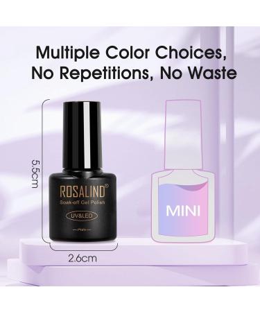 ROSALIND 14PCS Gel Nail Polish Kit - UV Light 9 Colors Base Coat & Top Coat - Easy Nail Art for Women - International Shipping Available - Buy Online on GoSupps.com