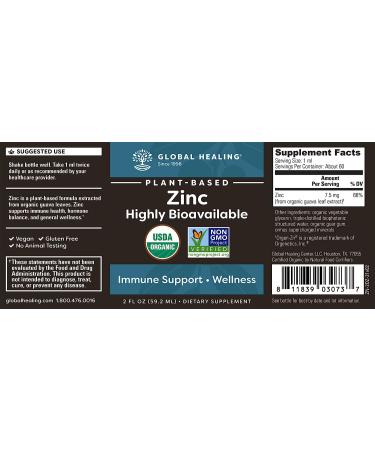 Global Healing Selenium and Zinc Kit - Liquid Supplement for Skin Health & Immune Support - Vegan Antioxidants - 2 Fl Oz 60 Capsules - Buy Online on GoSupps.com