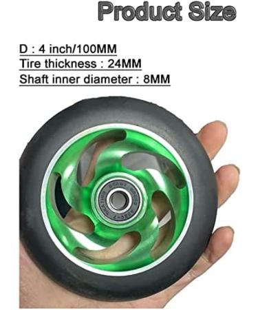 2 Pcs 4 Inch Wheelchair Front Wheels Wheel Replacement for Wheelchairs PU Solid Tyre Wheelchair Wheel - Buy Online on GoSupps.com