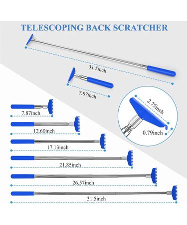 Extendable Metal Back Scratcher with Carrying Bag in Blue - Buy Online on GoSupps.com