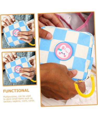 Adorable Cartoon Lipsticks Pouch with 2pcs Napkins - Portable Outdoor Bag Organizer for Tampons and Menstrual Pad Storage - Buy Online on GoSupps.com