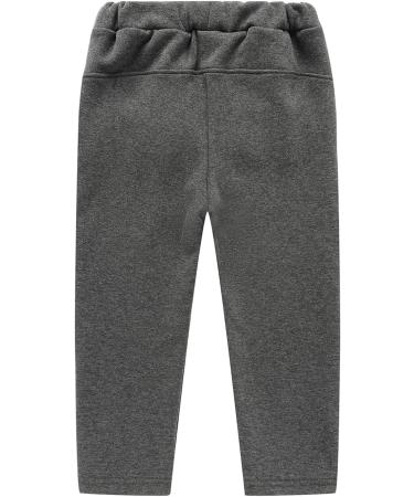 Mud Kingdom Little Boys Fleece Pants | 4 Years | Anchor Gray | Warm Winter Tight Fit - Buy Online on GoSupps.com