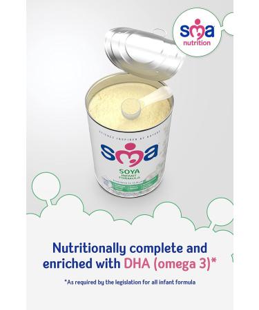SMA Soya Infant Baby Milk Formula 800g - Pack of 1 | From Birth | Non-GMO and Dairy-Free - Buy Online on GoSupps.com