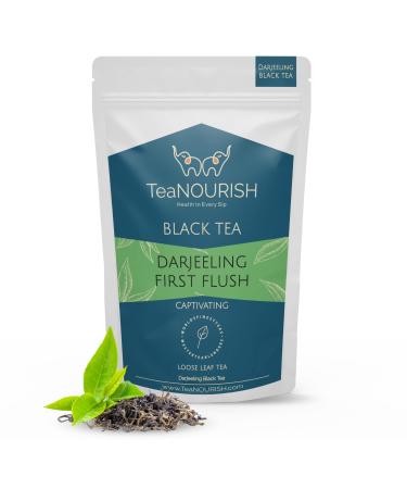 Teanourish darjeeling first flush black tea |Single estate refreshing and aromatic |Loseglatt-Tee |Fresh and directly from the place of origin-50 g Darjeeling first rinse 50g pack - Buy Online on GoSupps.com