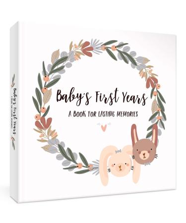 Keepsake Baby Memory Book for Boys and Girls  Timeless First 5 Year Baby Book  Gender Neutral Baby Journal Scrapbook or Photo Album - A Milestone Book to Record Every Event from Birth to Age 5