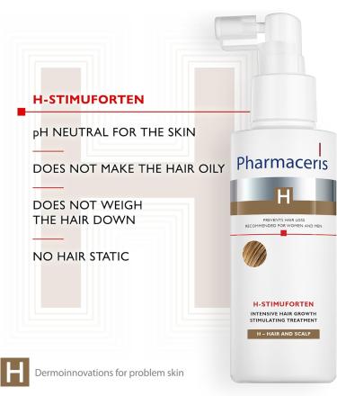 Pharmaceris H Stimuforten Intensive Hair Growth Stimulating Spray Hair Loss Treatment Women and Men for Sensitive Scalp - 125 ml - Buy Online on GoSupps.com