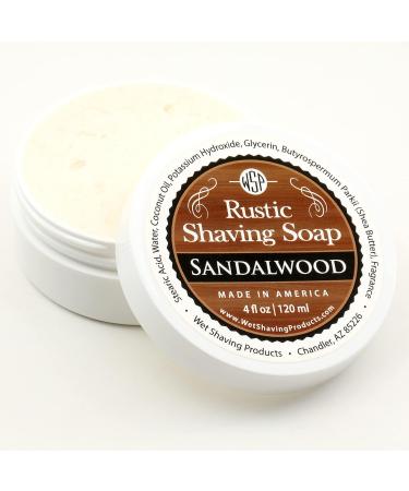 Buy WSP Rustic Shaving Soap (Sandalwood) - Artisan Vegan Natural Ingredients - Made in America - International Shipping Available - Buy Online on GoSupps.com