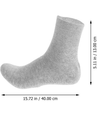 Minkissy 2-St Sock Pedicure Kit | Pumice Stone & Moisturizing Booties for Spa Pedicure | Soft Cotton Foot Care for Men - Light Gray - Buy Online on GoSupps.com