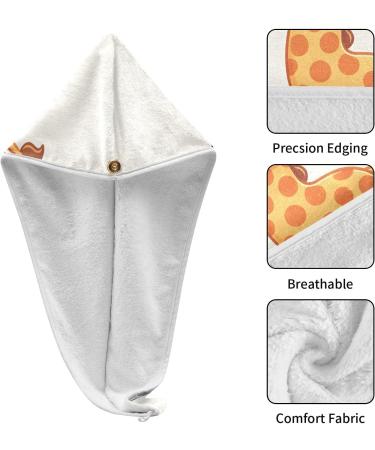 Buy Lovely Cartoon Giraffe Hair Towels 2-Pack | Super Absorbent Quick Dry Hair Turbans for Women & Girls - Buy Online on GoSupps.com