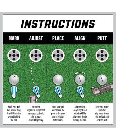 360 Rotating Golf Ball Marker for Perfect Alignment - Buy Online on GoSupps.com