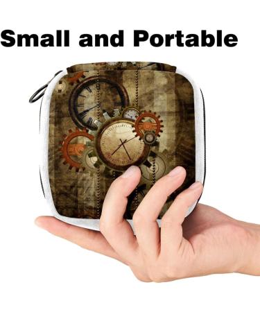 Vintage Clock Gear Parts Sanitary Napkin & Tampon Storage Bag - Color3636 - Buy Online on GoSupps.com