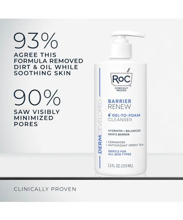 Barrier Renew Gel mousse nettoyant non dess chant avec c ramides + th vert antioxydant + glyc rine pour hydrater et quilibrer la peau 35 ml - Buy Online on GoSupps.com