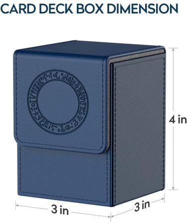Bheddi Yu-Gi-Oh! Card Deck Box | Large Size Holder Case for 100+ Cards (Spellbinding Circle Blue) - 2 Dividers Included - Buy Online on GoSupps.com