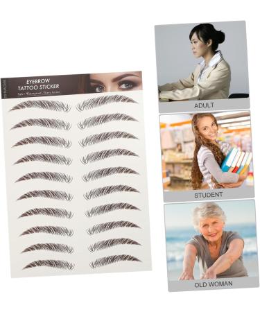 Outanaya 9 Sheets Waterproof Eyebrow Stickers Makeup Brow Sticker Makeup Tools 6d Make up Transfer Stickers - Buy Online on GoSupps.com