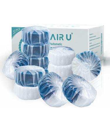 AIR U+ 12 Pcs Toilet Bowl Tablets  Toilet bowl Cleaner tablets for Descaling & Deodorizing  Efficient Cleaning Toilet Tank Cleaner tablets  Slow-Release Technology Long-lasting 300 brushes per pc  Mild Fresh Pine Scent 1.  - Buy Online on GoSupps.com