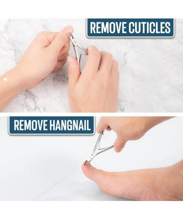 Armiz Cuticle Cutter Stainless Steel Professional Cuticle Nipper for Manicure and Pedicure - Cuticle Remover Tool (Silver) with 0.25-inch Sharp Blade to Trim Tough Cuticles Dead Skin and Hangnails - Buy Online on GoSupps.com