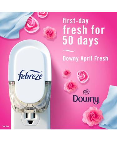 Febreze Odor-Fighting Fade Defy PLUG Air Freshener Refills - Downy April Fresh & Mediterranean Lavender 4 Pack (0.87 fl. oz. Each) - International Shipping Available - Buy Online on GoSupps.com