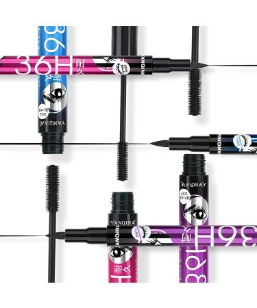 3-Part Eye Make-Up Set for Women | Eyebrow Pencil Eyeliner & Mascara | All-in-One Violet Eye Set for Stunning Looks - Buy Online on GoSupps.com
