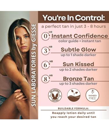Sun Laboratories Ultra Dark Self Tanning Lotion 32 oz - Organic Extra Dark Self Tanner for Face & Body - Instant Tan Glow - Buy Online on GoSupps.com