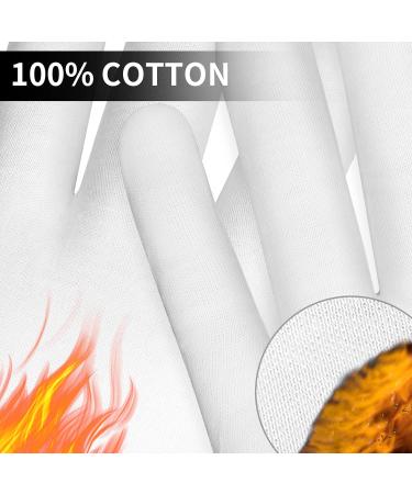 Sibba 4 Pairs Touch Screen Moisturizing Gloves White Cotton Moisturizing Gloves Overnight Bedtime Heal Eczema Sleeping Lotion Hand Spa Treatment Gloves Repair Rough Cracked Dry Chapped Hands Skin - Buy Online on GoSupps.com