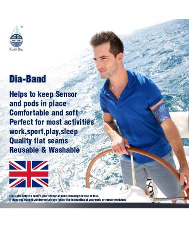 Dia Band - Comfortable Lace Glucose Sensor Protective Bracelet for Freestyle Libre Medtronic Dexcom Omnipod | Reusable Diabetic Band XL (31-34 cm) - Buy Online on GoSupps.com