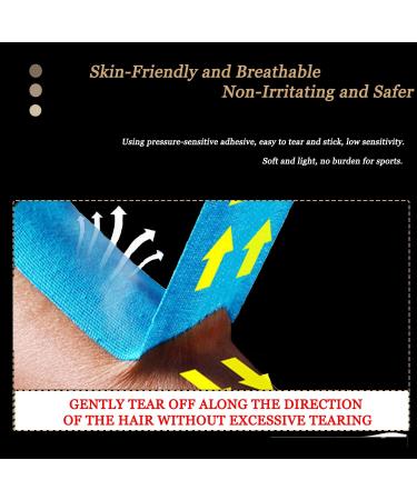 Kinesiology Tape Precut(5cmx25cm 52 Strips) Hypoallergenic Waterproof & Breathable K Tape Athletic Tape Physio Elastic Sports Tape Pain Relief Adhesive for Muscles Elbow Knee & Shoulder Sports(Mix Color) - Buy Online on GoSupps.com