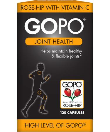 GOPO Joint Health 120 Capsules - Rose-Hip & Vitamin C - Supports Healthy & Flexible Joints - 120 Count - Buy Online on GoSupps.com