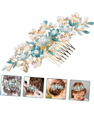 CRILSTYLEO Hair Plug Hair Accessories Combs for Women Girl Headpieces for Wedding Hair Accessories for Bride Rhinestone Flower Hairpins Bride Headpiece Gajra Hair Clip Flower Hair Comb - Buy Online on GoSupps.com