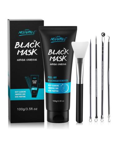 Effective Blackhead Remover Mask - Peel Off Black Mask with Bamboo Charcoal | Skin Cleansing & Acne Treatment - Buy Online on GoSupps.com