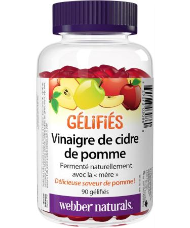 Webber Naturals Apple Cider Vinegar Gummy 200 mg with The Mother 90 Gummies Antioxidants Support Vegan & Vitamin C Gummy 125 mg 120 Gummies For Bones Teeth Immune and Antioxidant Health Vegan SUPPLEMENT + VITAMIN 625273 - Buy Online on GoSupps.com