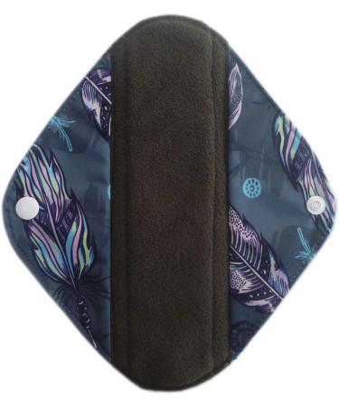 10PCS 8 Inch Light Charcoal Bamboo Mama Cloth Menstrual Pads - Reusable Sanitary Pads - Buy Online on GoSupps.com
