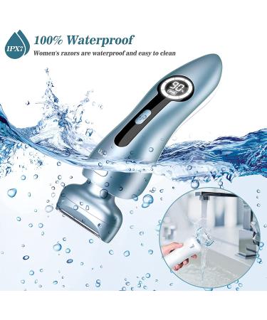 Womenâ€™s Electric Razor & Shaver - Blue Bikini, Leg & Underarm Trimmer - Buy Online on GoSupps.com