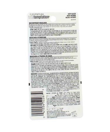 Maybelline Total Temptation Waterproof Mascara - Very Black 0.3 fl oz | Long-Lasting Volume & Definition - Buy Online on GoSupps.com