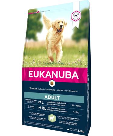 Eukanuba Dog Food for Large Breeds - Lamb & Rice Dry Food 2.5 kg Pack for Adult Dogs - Premium Nutrition - Buy Online on GoSupps.com