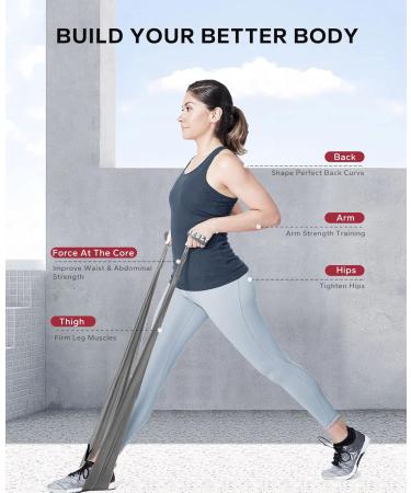 Shop HAPBEAR Resistance Bands - Best Exercise & Therapy Bands (5-30LBS) for Home Gym Yoga & Pilates - Skin-Friendly Durable & Versatile - Buy Online on GoSupps.com