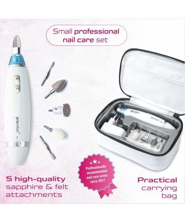 Prorelax Manicure Pedicure Set | Professional Hand & Foot Care for Men & Women | 5 High-Quality Surgical Steel Attachments | Ideal for Home & Travel - Buy Online on GoSupps.com