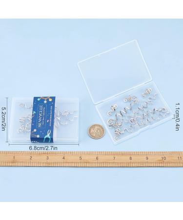 Sunnyclue 9-Piece Spiral Hair Jewelry Set | Alloy Spiral Hair Clips & Viking Hair Pearls for Women | Stylish Hair Accessories for Braids - Silver - Buy Online on GoSupps.com