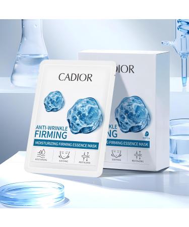 Hydrating & Firming Essence Sheet Masks - Anti-Wrinkle Peptide Formula Moisturizing for Sensitive Skin Pack of 10 - Buy Online on GoSupps.com