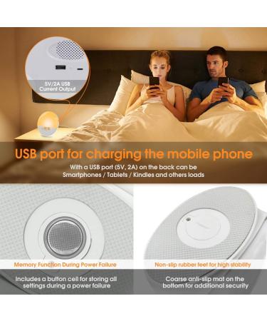 Light Alarm Clock with Sunrise Simulation | LED Wake Up Light & FM Radio | 7 Colors & Alarm Tones for Kids & Adults - Buy Online on GoSupps.com