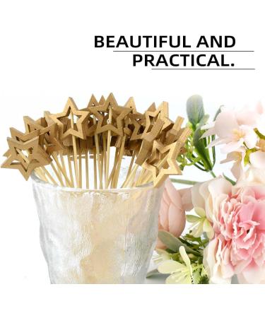 100 Pack Little Star Cupcake Toppers Glitter Star Cake Toppers Star Picks Birthday Party Decorations Gold Star Toothpicks for Wedding Baby Shower Engagement Valentine'S Day Bridal Shower Supplies - Buy Online on GoSupps.com