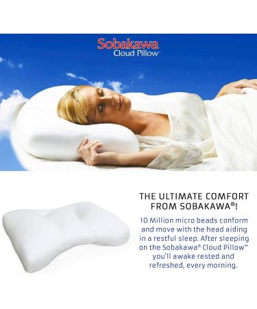 Sobakawa Cloud Pillow - White | Maximum Air Flow & Comfort | Contour Support to Relieve Muscle Tension | Custom Fit Case - Buy Online on GoSupps.com