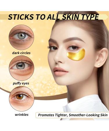 Under Eye Patches - Golden Eye Mask with Amino Acid & Collagen for Wrinkles Dark Circles & Puffy Eyes | 20 Pairs Cooling Eye Care | USA Tested Skincare Treatment - Buy Online on GoSupps.com